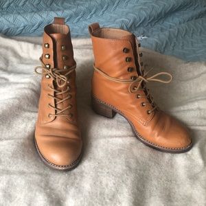 Madewell Brown Patti Lace-Up Boots | Size US 6